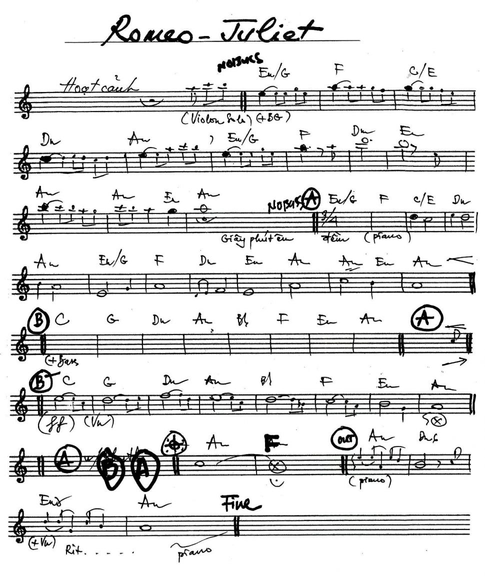 Romeo - Juliet sheet