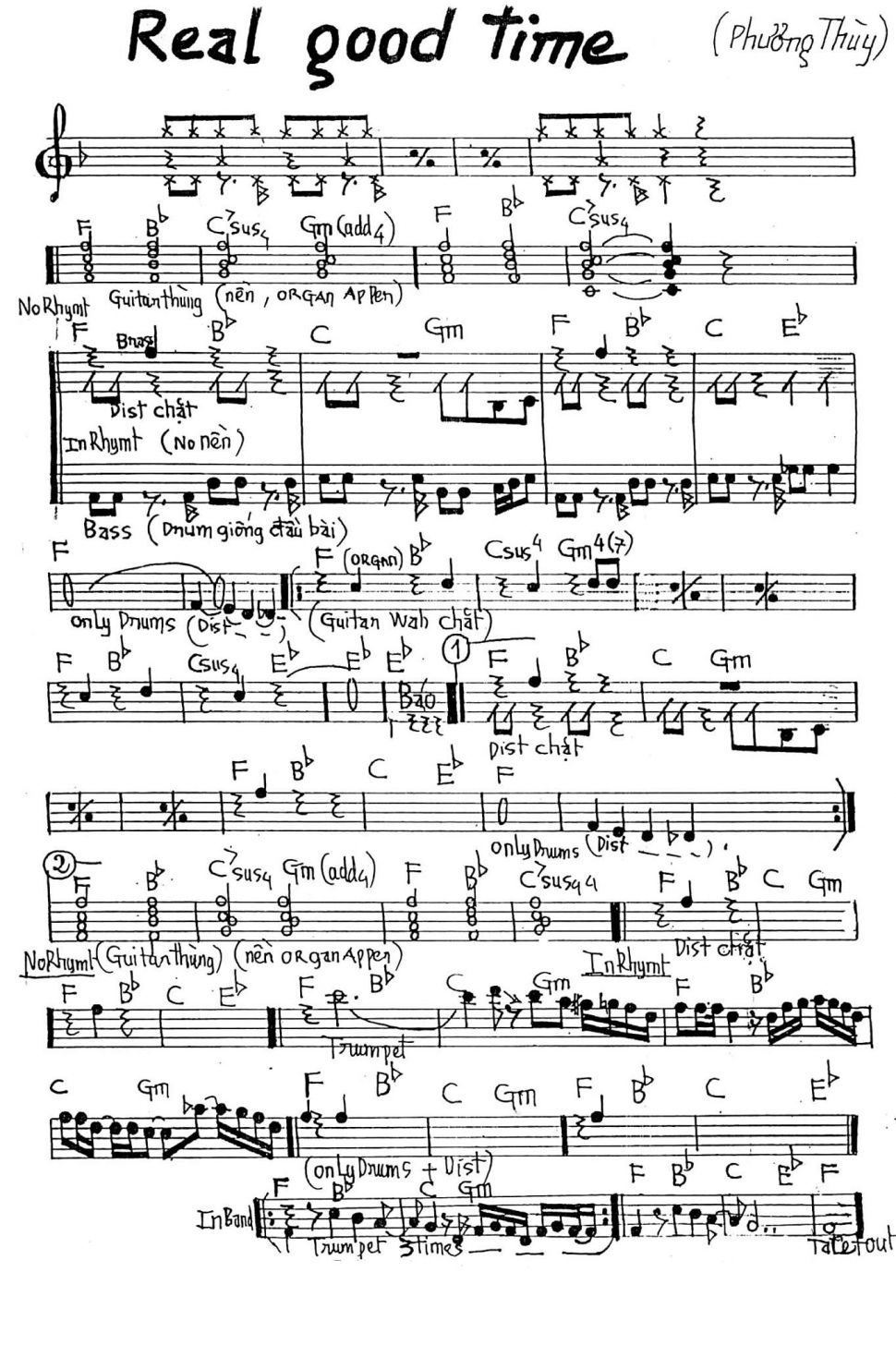 Real Good Time sheet