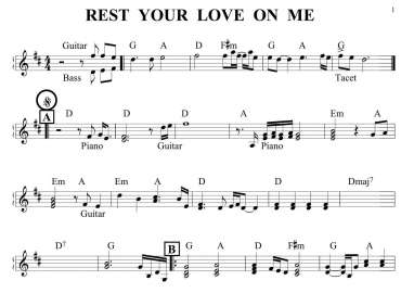 Rest Your Love On Me sheet