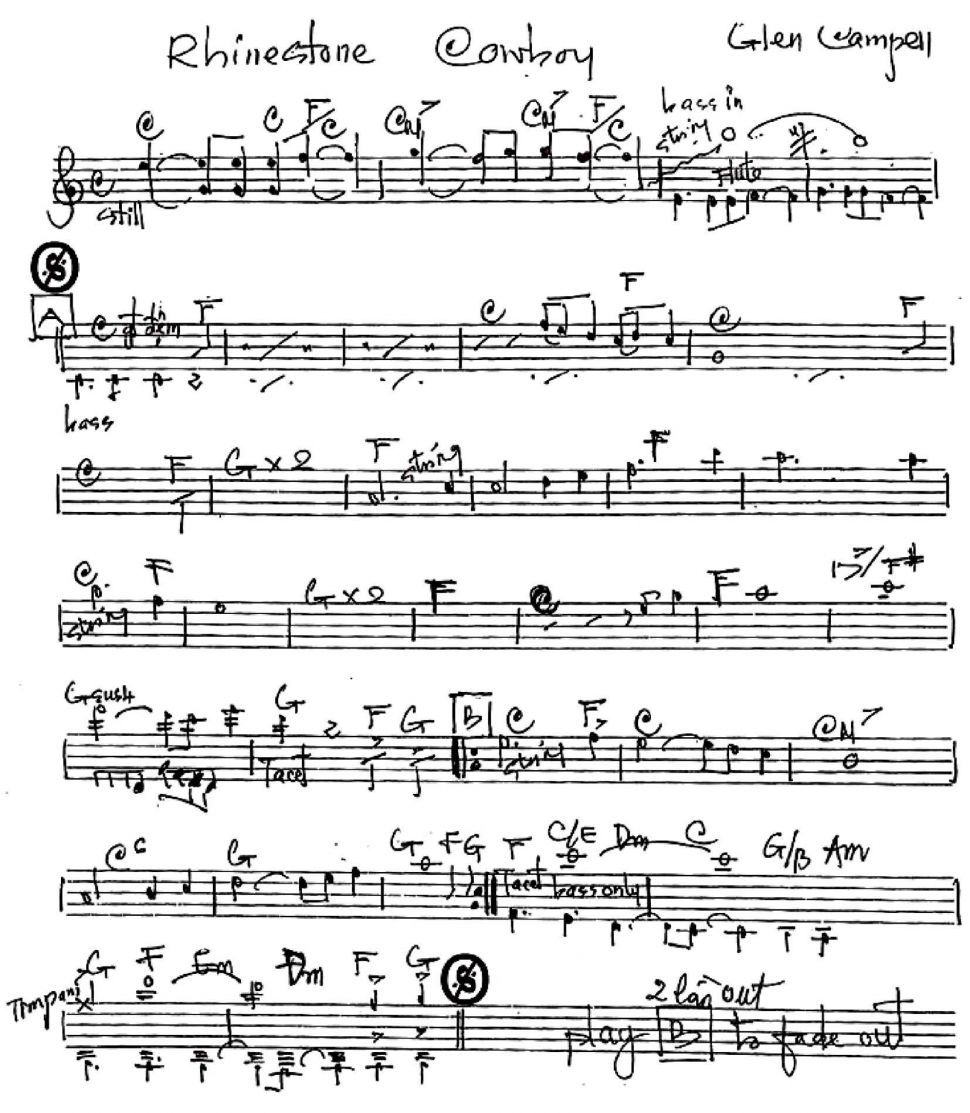 Rhinestone Cowboy sheet