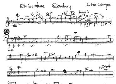 Rhinestone Cowboy sheet