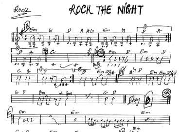 Rock The Night sheet
