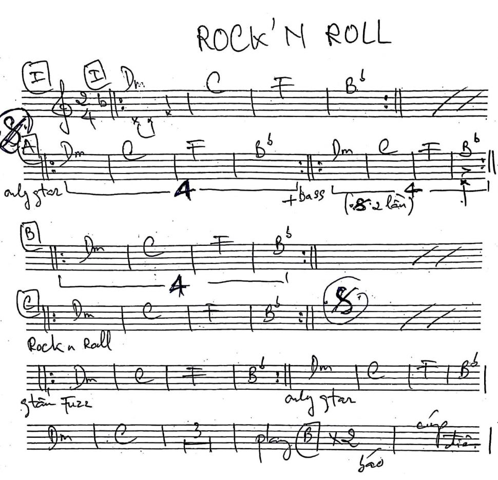 Rock'n Roll sheet