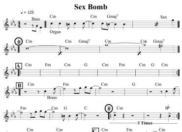 Sex Bomb sheet
