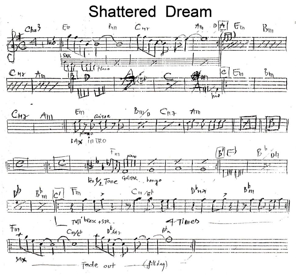 Shatterred Dream sheet