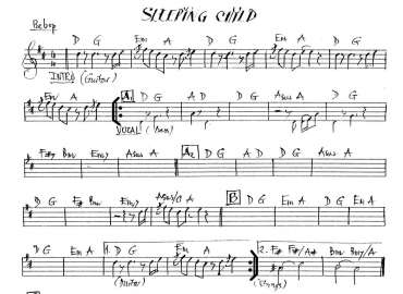 Sleeping Child sheet