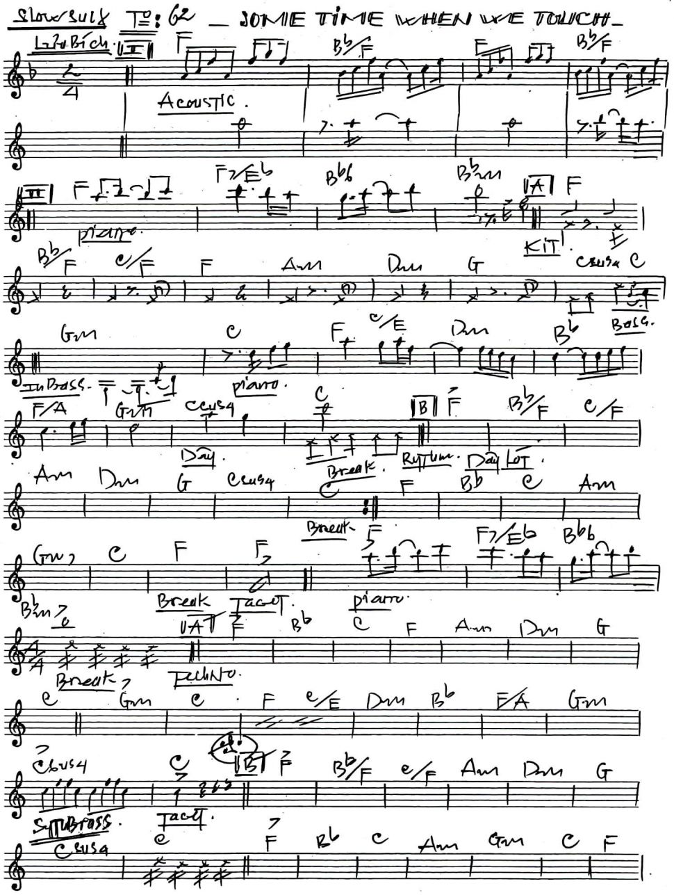 Some Time When Touch sheet