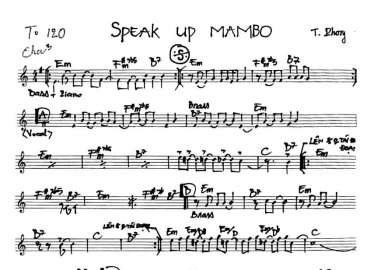 Speak Up Mambo sheet