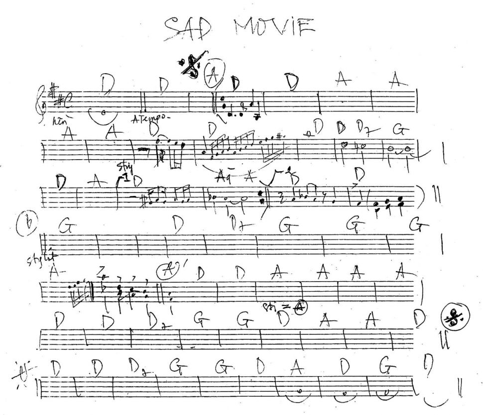 Sad Movie sheet