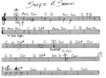 Safe And Sound sheet