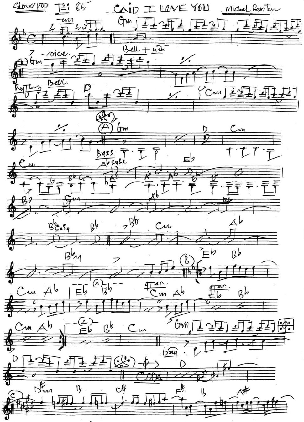 Said I Love You sheet