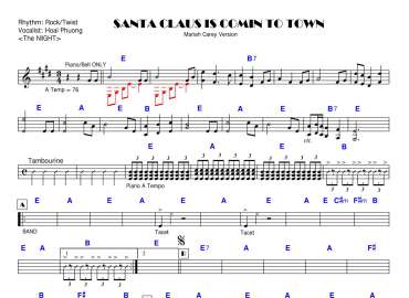 Santa Claus Is Comin To Town sheet