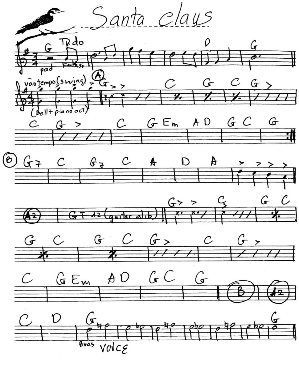 Santa Claus sheet
