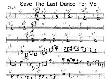 Save The Last Dance For Me sheet