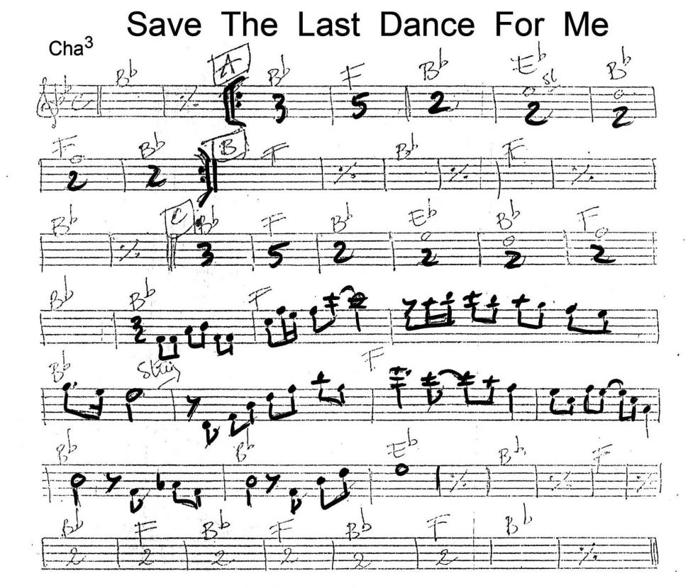 Save The Last Dance For Me sheet