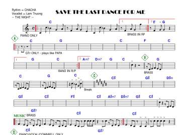 Save The Last Dance For Me sheet