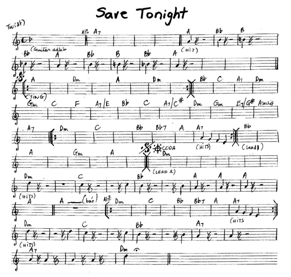 Save Tonight sheet