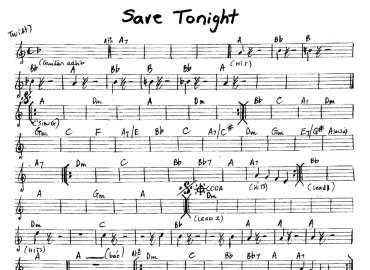 Save Tonight sheet