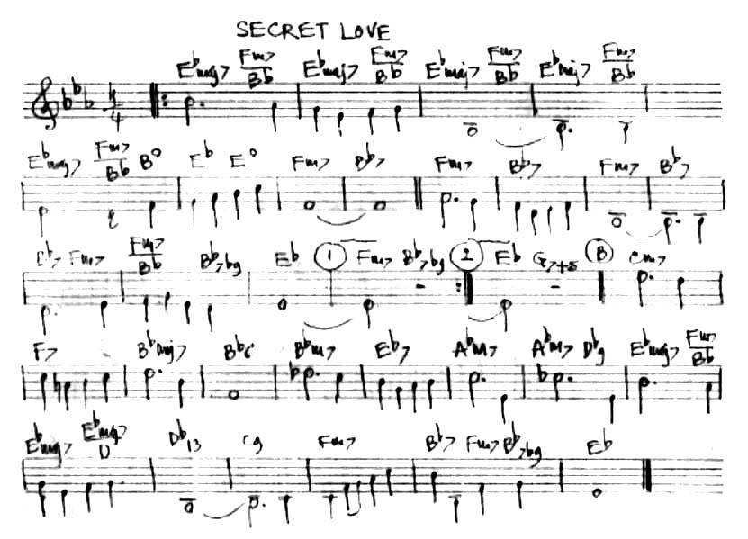Secret Love sheet