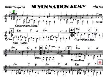 Seven Nation Army sheet