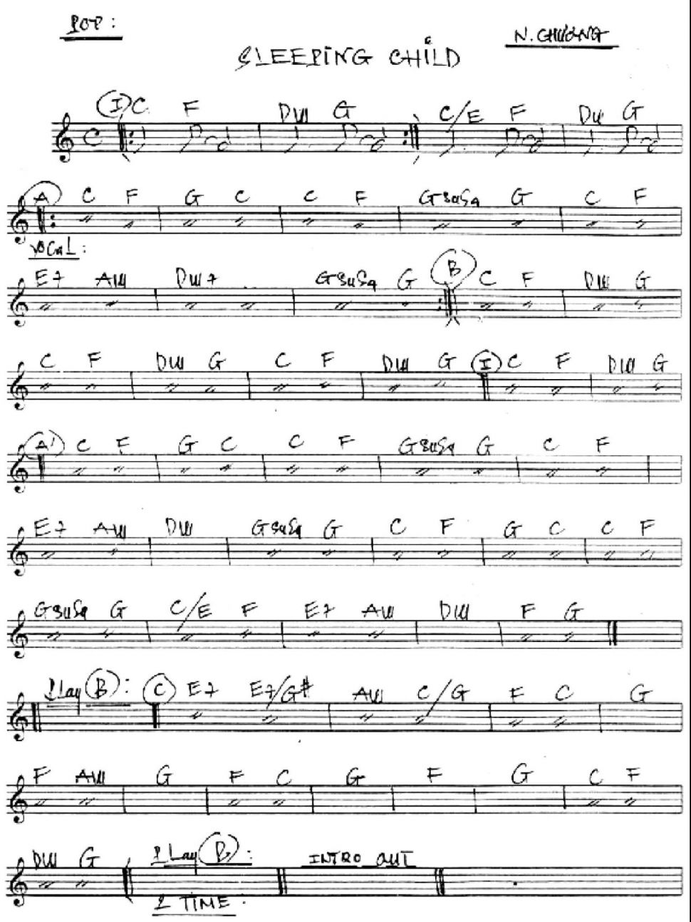 Sleeping Child sheet