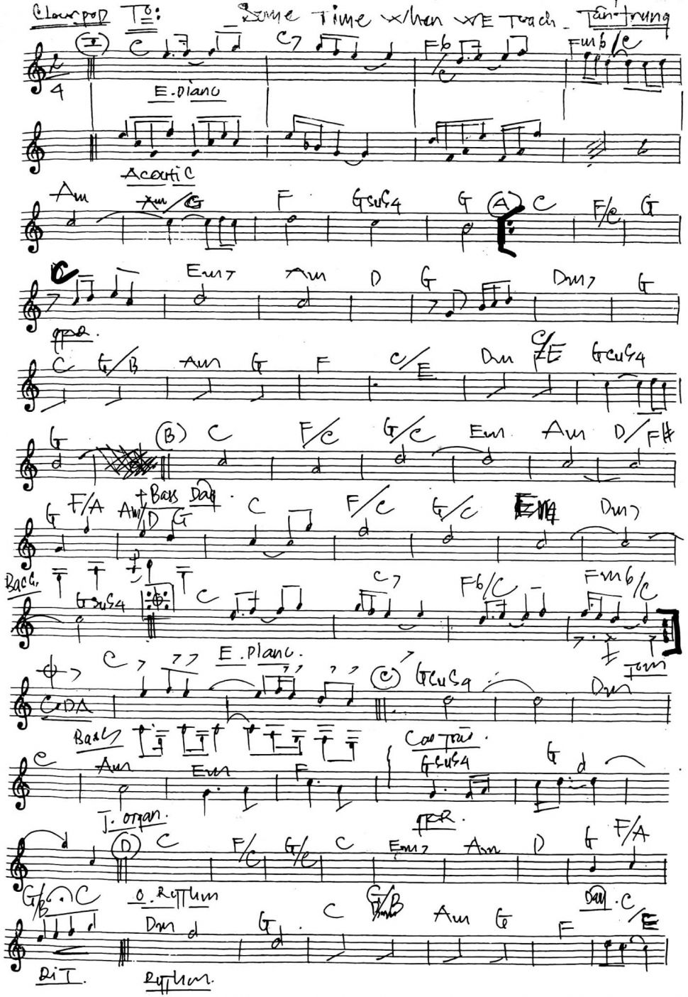 Some Time When We Touch sheet