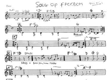 Song Of Free Dom sheet