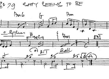 Sorry Seems To Be sheet