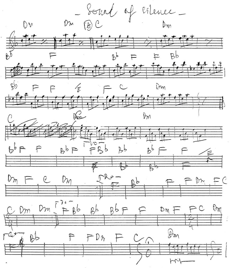 Sound Of Silence sheet