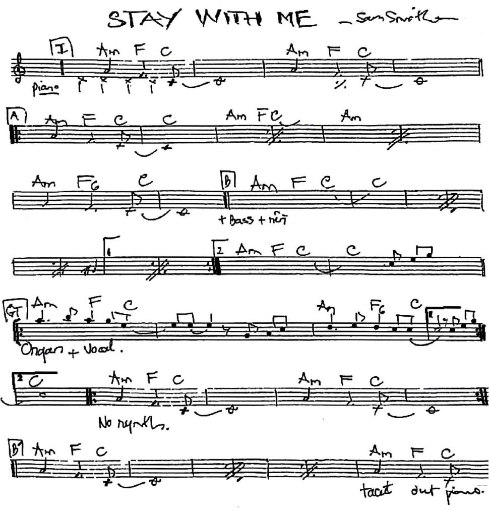 Stay With Me sheet