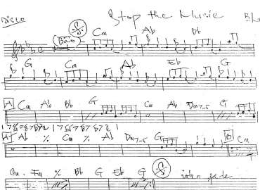 Stop The Music sheet