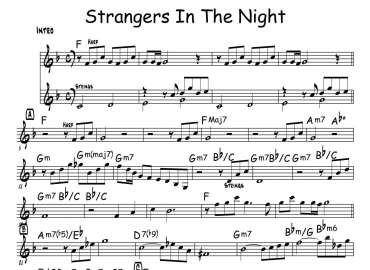 Strangers In The Night sheet