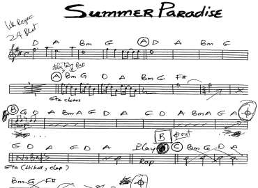 Summer Paradise sheet