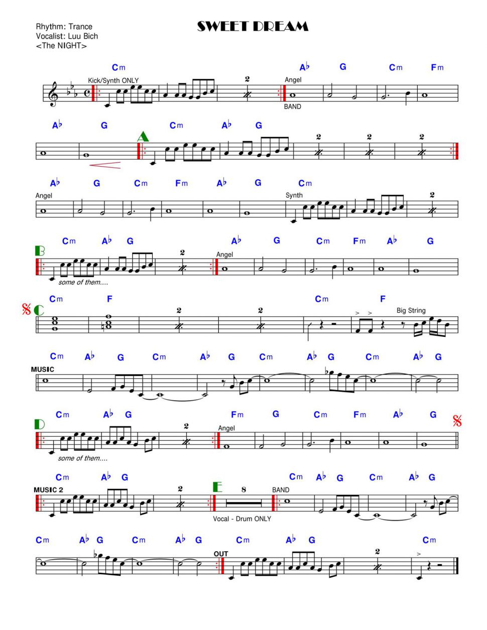 Sweet Dream sheet