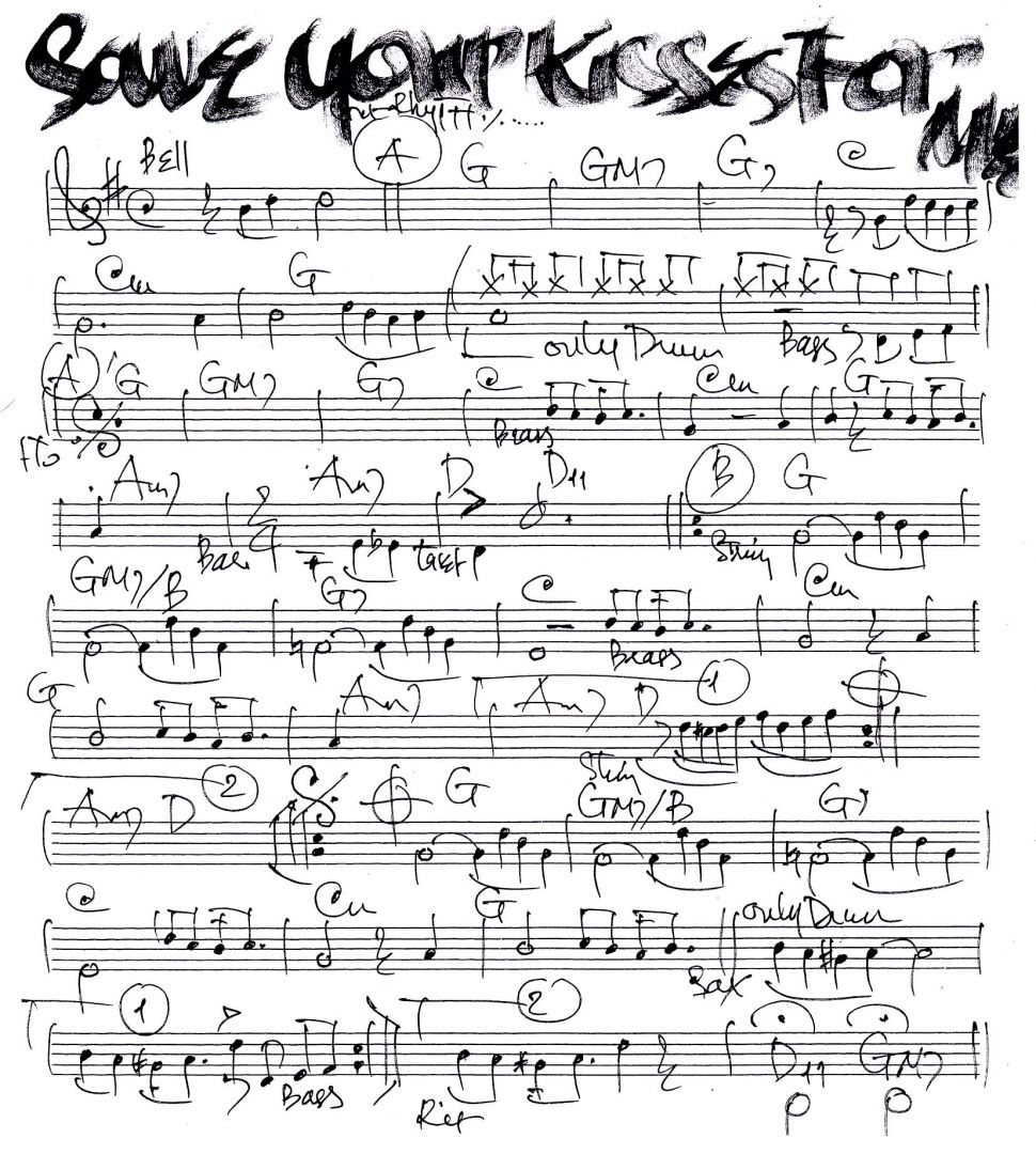 Save Your Kisses For Me sheet