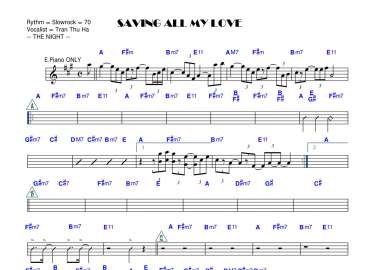 Saving All My Love sheet