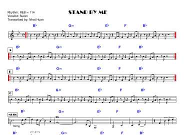 Stand By Me sheet