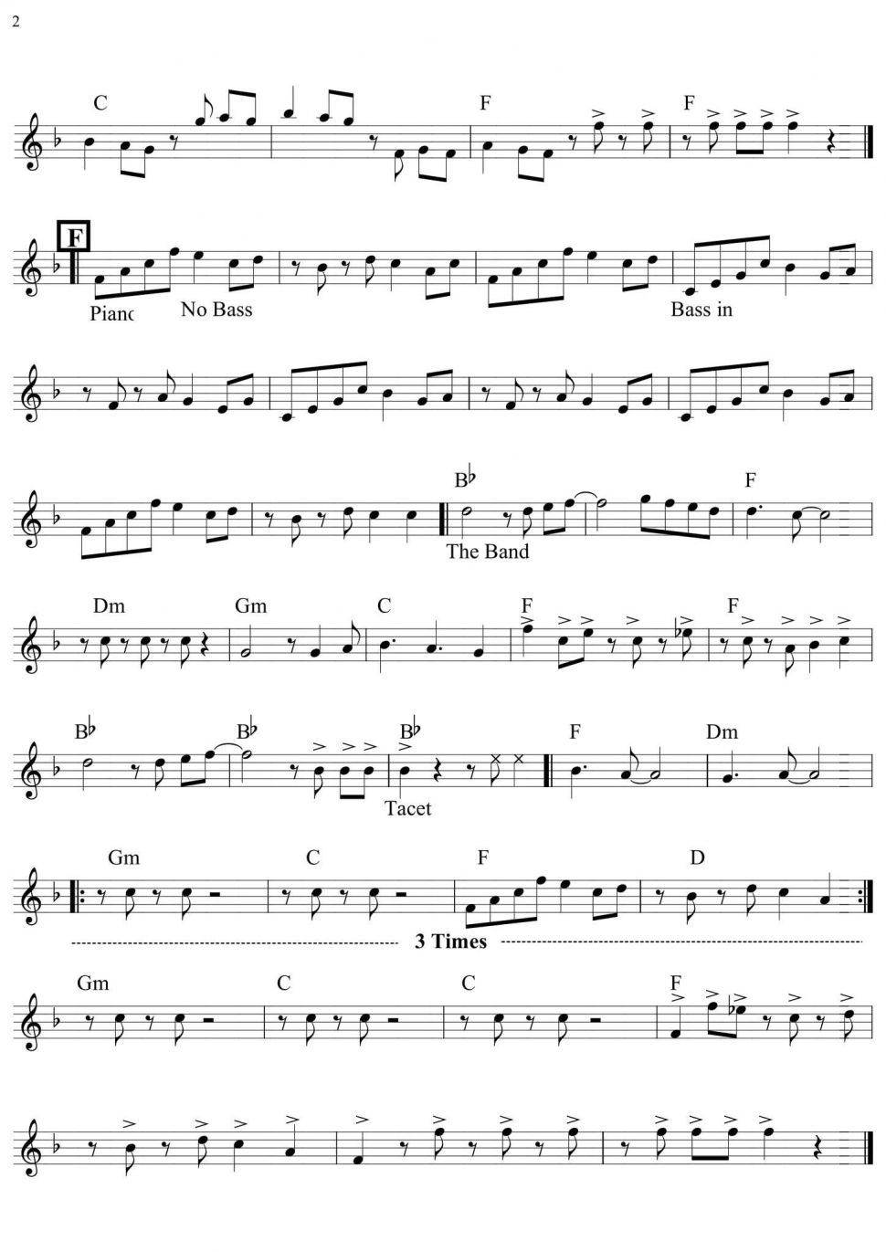 Staying Together sheet