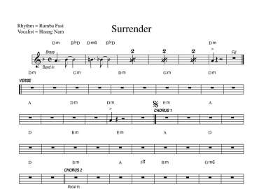 Surrender sheet