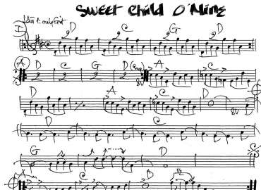 Sweet Child Mine sheet