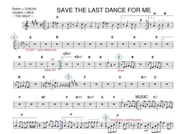 Save The Last Dance For Me sheet