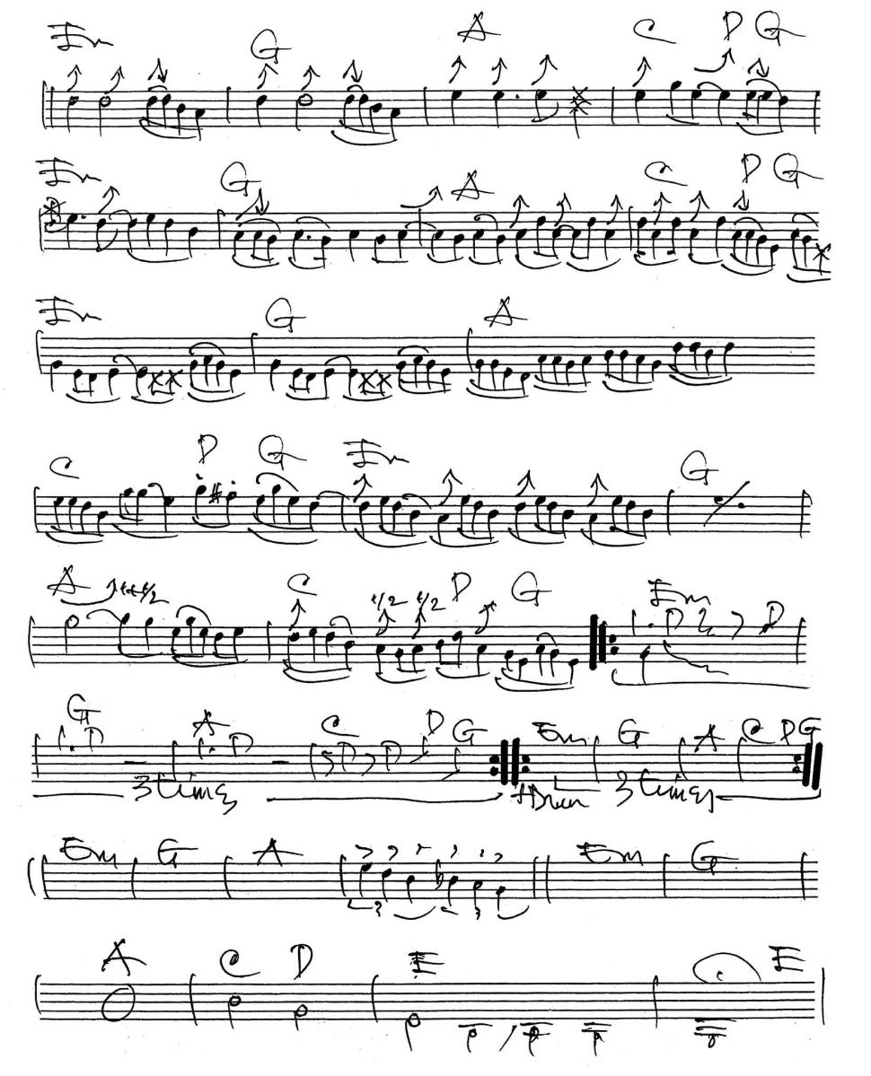 Secret Agent Man sheet