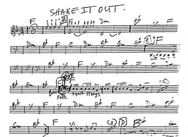 Shake It Out sheet