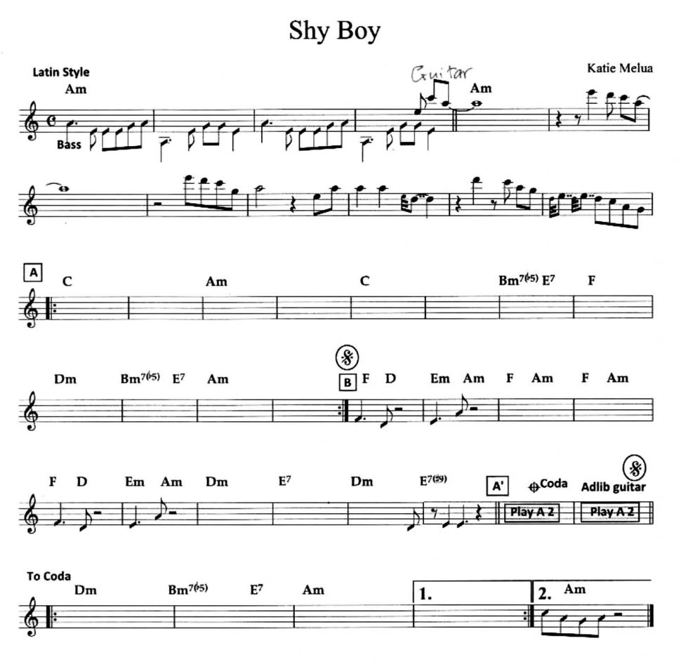 Shy Boy sheet