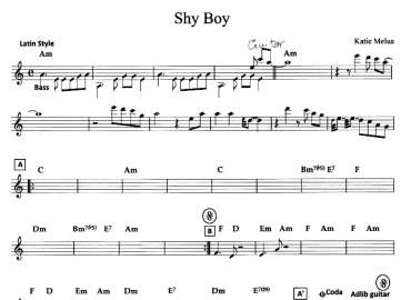 Shy Boy sheet