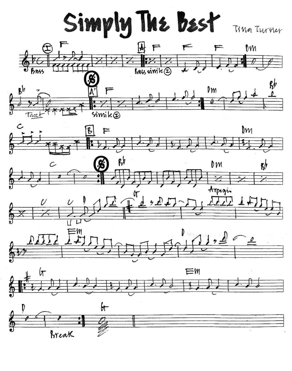 Simply The Best sheet