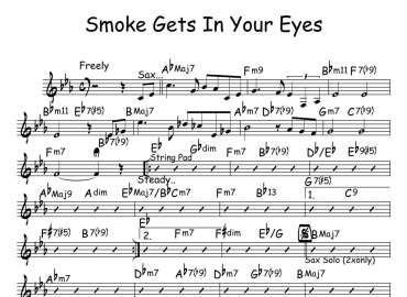 Smoke Gets In Your Eyes sheet