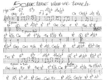 Some Time When We Touch sheet