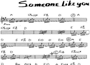 Someone Like You sheet