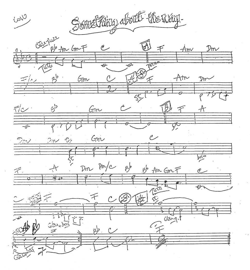 Something About The Way sheet